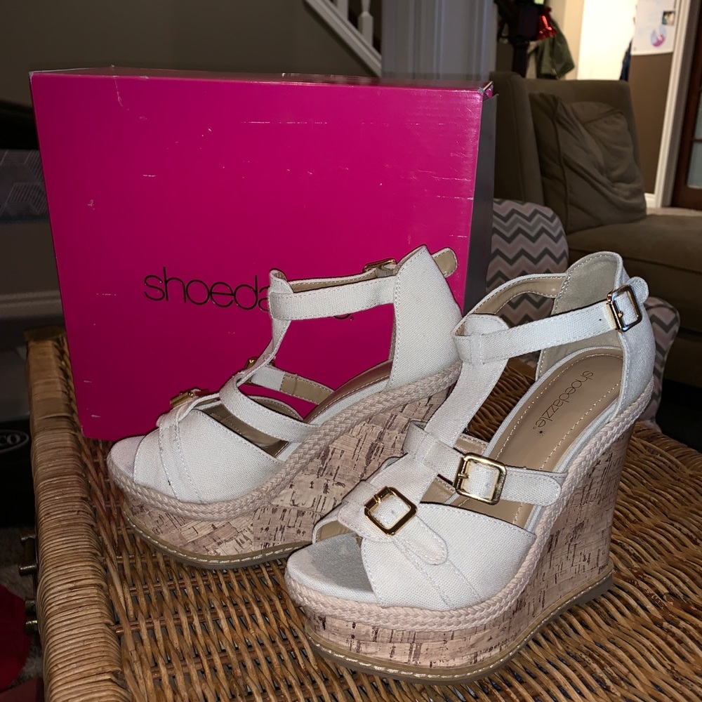Nude Wedges Shoe Dazzle